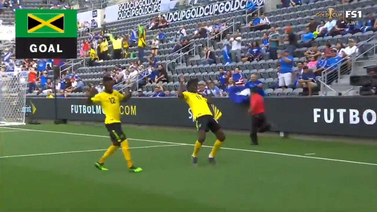 Reggae Boyz Lead Curaçao 1-0 at Half Time in Gold Cup