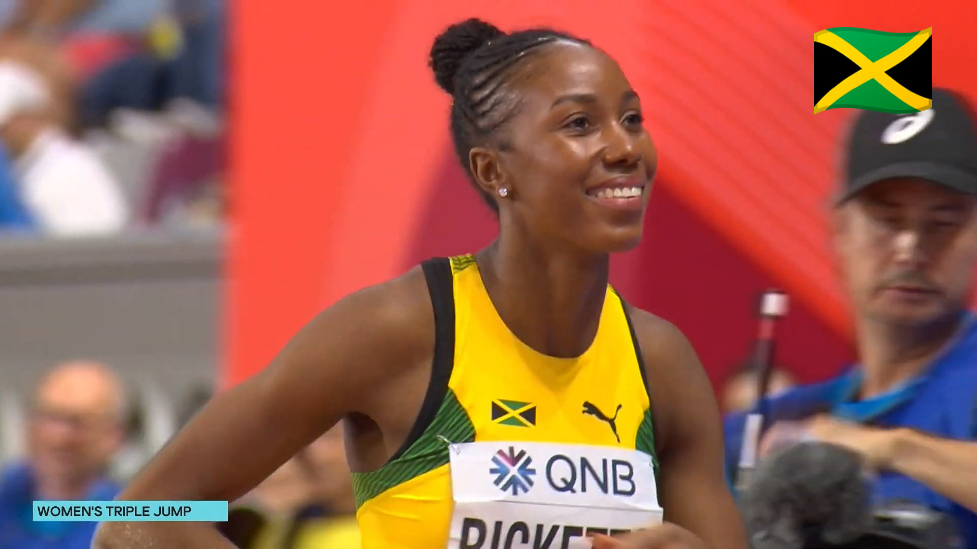 Watch: Shanieka Ricketts wins Women's Triple Jump Silver Medal at World Champs