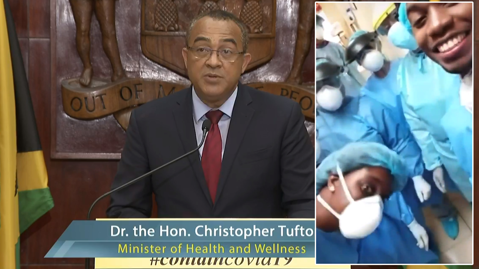 Watch: Jamaica celebrates first COVID-19 patient recovery