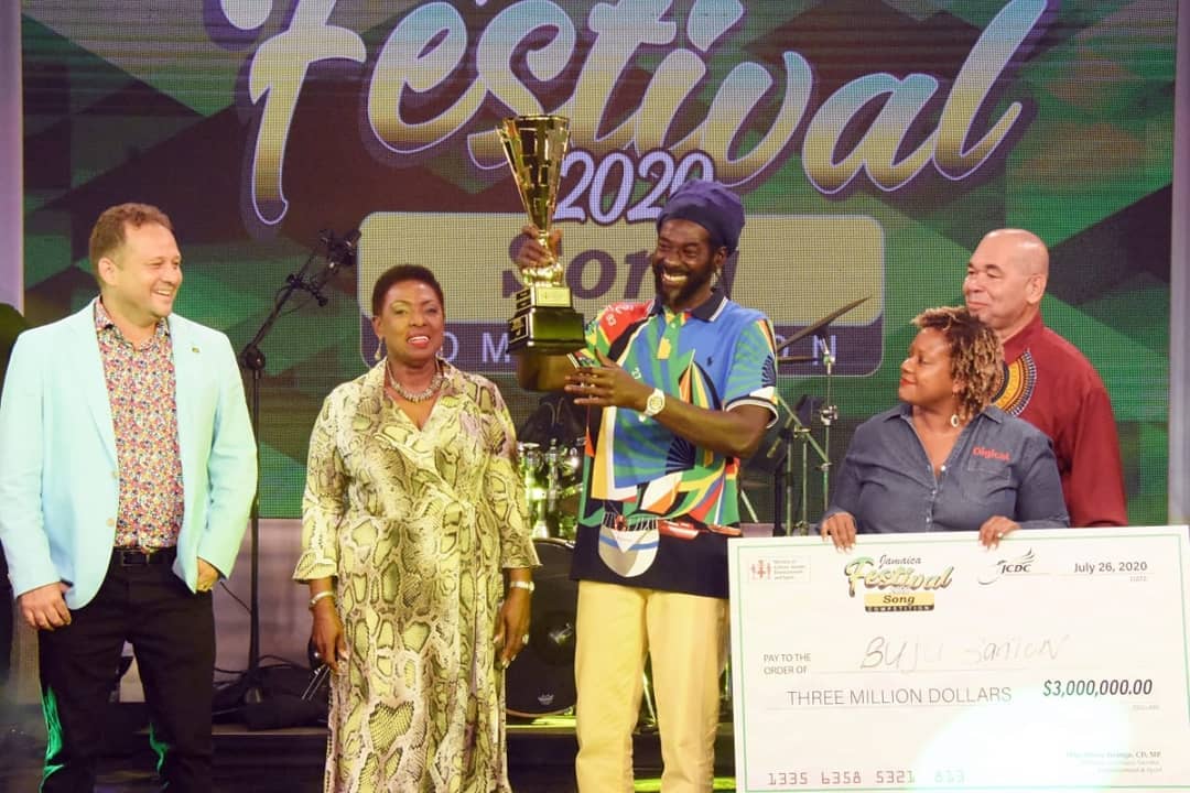 Watch: Buju Banton wins Jamaica Festival Song contest his entry 'I am a Jamaica'